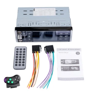 Single 1DIN 4.1" Touch Car Stereo Radio Audio Bluetooth MP5 Player AUX USB SD TF - Picture 1 of 11