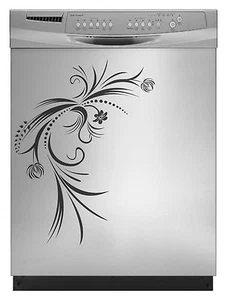 Design Floral Decal Sticker Dishwasher Refrigerator Washing Machine Stove Dorm - Picture 1 of 5