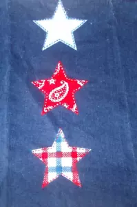 Asciugamano cucina cotone stampa stelle patriottiche assortite completo non tagliato - Foto 1 di 1