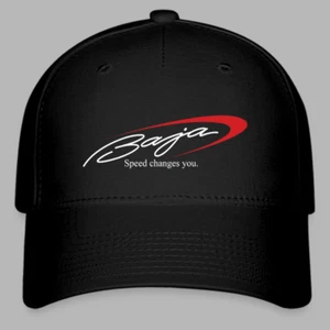 Baja Boats Sea Adventure Black Hat Baseball Cap Size S/M and L/XL - Picture 1 of 5