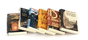 Dolls House 1:12 Scale Miniature Books, 6 x Agatha Christie Novels (set C) - Picture 1 of 14