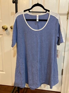 LuLaRoe Perfect T Blue Shirt Size Medium NWT - Picture 1 of 3