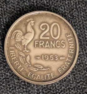 France 20 Franc Coin 1953 Francs - Picture 1 of 2