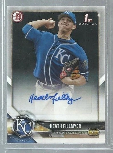2018 Bowman Prospect Autographs #PAHF Heath Fillmyer (ref 34613) - Image 1 of 1