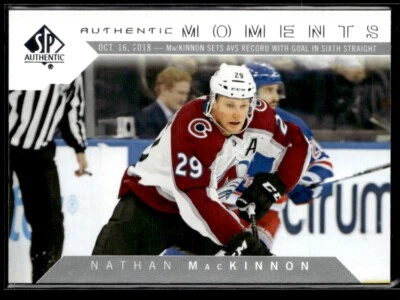 2018-19 SP Authentic Authentic Moments Nathan MacKinnon #112 H11R2J - Image 1 of 2