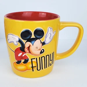 Disney Mickey Mouse 3D Embossed Mug Smart Funny Disney Parks Exclusive - Picture 1 of 6
