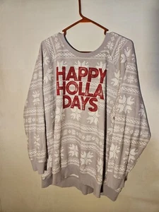 TORRID 4 4X 26 Happy Holla Days Classic Sweatshirt HOLIDAYS CHRISTMAS EXC COND - Bild 1 von 5
