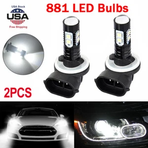 2PCS 881 LED Fog Lights Driving Bulbs 862/886/889/894/896/898 Xenon White 6000K* - Picture 1 of 10
