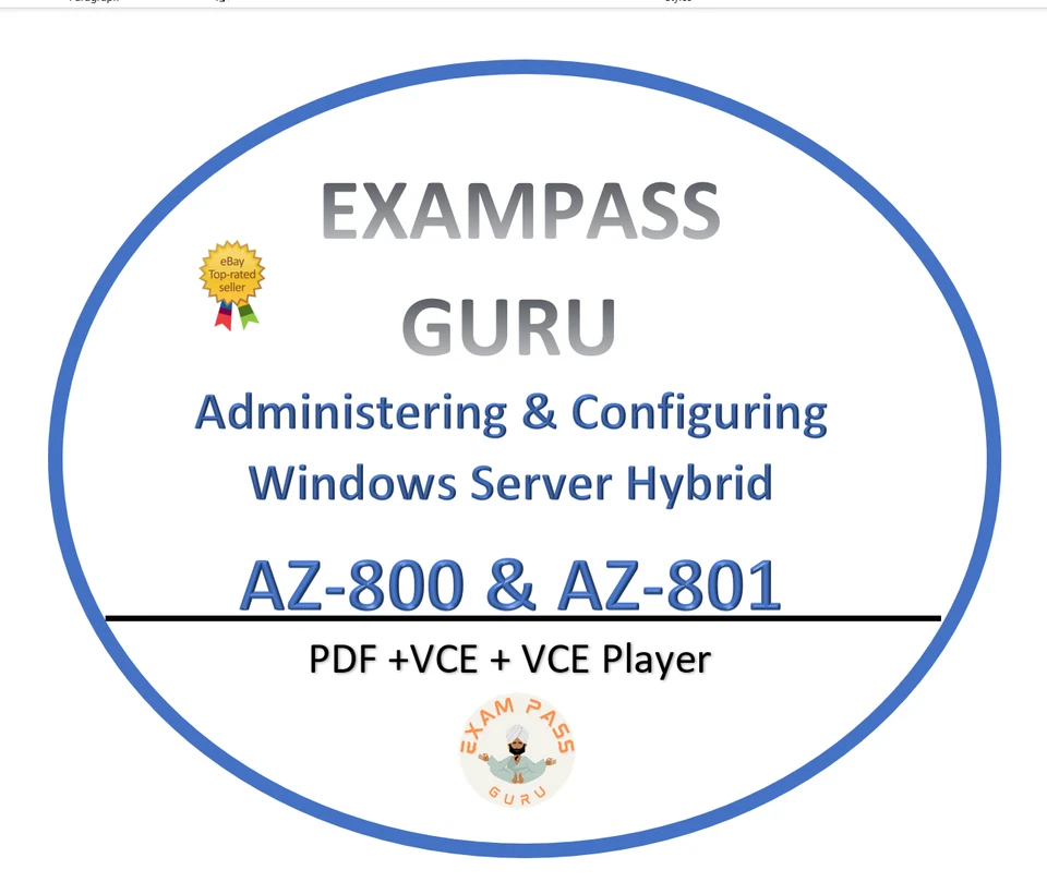 AZ-800 & AZ-801 Exam dumps bundle! 256 & 280 QA! NOVEMBER UPDATES - Image 1 of 1