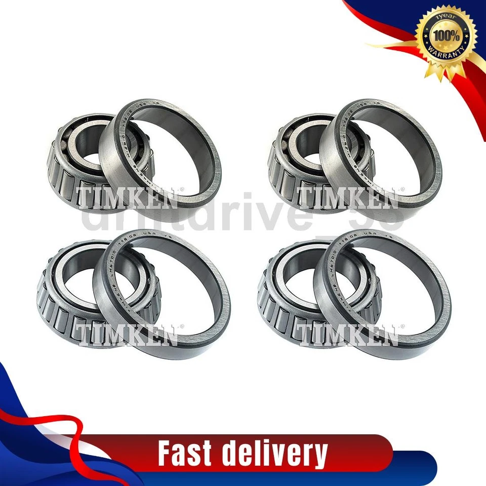 Juego de cojinete de rueda exterior interior delantero y carrera para Ford Country Squire 1966 1967 Foto 1 de 4