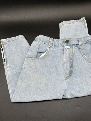 VTG Guess Jeans By Marciano Girls 4 Ankle Zipper Light/White Washed Punk - Image 1 of 4