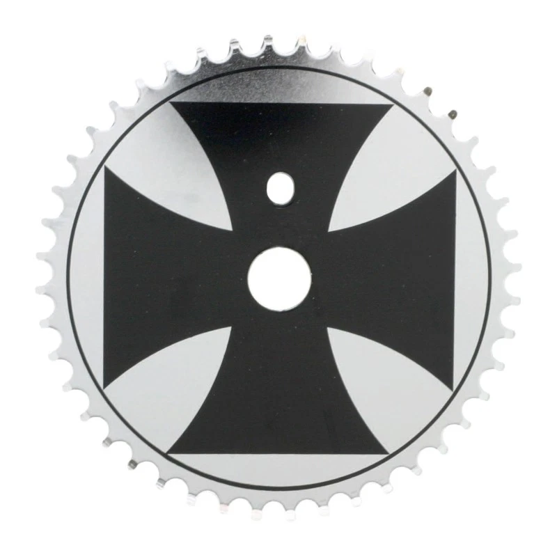 SUNLITE Single 1pc 44T Black/Chrome Chainring - Image 1 of 1