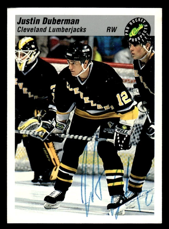 1993 Classic Prospects Hockey #116 Justin Duberman Signed Auto (no COA) *d2 - Image 1 of 2