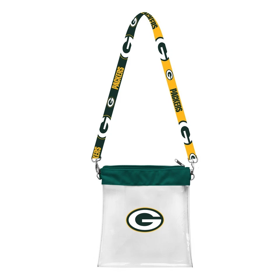 BOLSO BANDOLERA GREEN BAY PACKERS TRANSPARENTE PATRÓN PREMIUM CORREA HOMBRO MONEDERO Foto 1 de 1