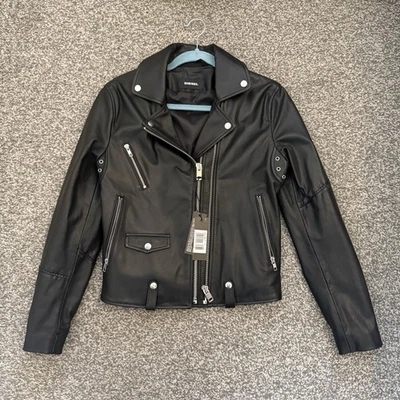Genuine Ladies Diesel 100% Goat Leather/Biker Style Jacket R Sinya A Jacket - Image 1 of 4