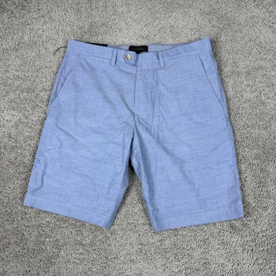 Pantalones Cortos Saks Fifth Avenue Para Hombre 34 Azul 100% Algodón Chino Frente Plano Informal Foto 1 de 4