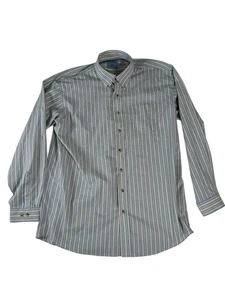 L.L. Bean Multicolor Striped Long Sleeve Button-Down Shirt Men's Size XL Tall - Picture 1 of 24