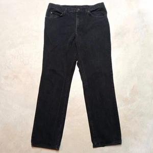 Vintage LEE Black Union Made In USA Denim Jeans - Size 38x34 - Picture 1 of 10
