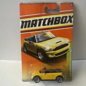 2011 Matchbox Mini Copper S Convertible  Yellow Metro Rides New Sealed - Picture 1 of 3