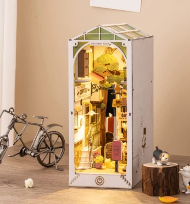 Rolife Sunshine Town DIY Book Nook Stories Wooden Miniature Doll House for Gifts - Image 1 of 4