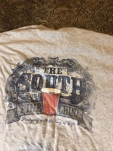THE SOUTH AMERICA'S SOUL T-Shirt grau, Erwachsene Größe Medium, rot Solo Cup - Bild 1 von 5