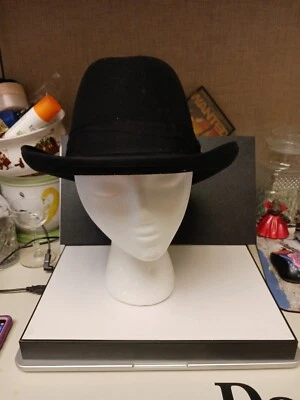 Stacy Adams Men's Fedora Black Wool Felt Hat Size Large Read Description - Image 1 of 4