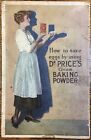 Dr. Price’s Cream Baking Powder (1917) Recipe Booklet, Antique, How to Save Eggs