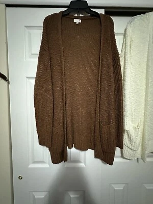 ladies sweaters-size large brown , good used condition, from Kohls - Image 1 of 4