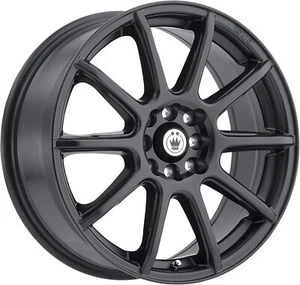 16x7 +40 Konig Control 4x100,4x108 Matte Black Wheels (Set of 4) - Picture 1 of 2