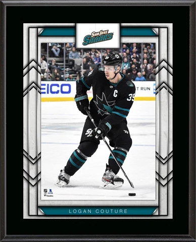Logan Couture San Jose Sharks 10.5" x 13" Sublimated Player Plaque Cover