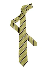 Cravatta Les Copains Verde 100% Seta - Imagen 1 de 2