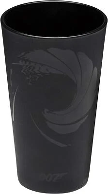 Paladone 007 James Bond Black Drinking Glass, 450ml - Image 1 of 2