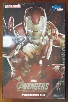 1/9 Age of Ultron Iron Man Mark 43 w/ Stark Head Dragon #38155 Shrink Wrap MISB - Image 1 of 4