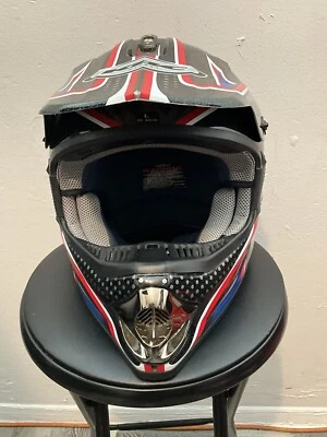 KBC Motocross Helmet All American Off Road Dirt Bike Adult Large 59-60 CM - Image 1 of 4