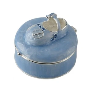 ETUI MIT EINEM SCHUH BLAU - TAUFE - GEBURTSTAG - VERONESE AT09053AA - Bild 1 von 2