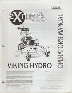 ExMark Viking Hydro Mower Owner's Operator's Manual for S/N 220,000 & Higher - Picture 1 of 2