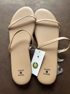 Sandali bassi donna Shade & Shore marroni indi taglia 11 * NUOVI - Foto 1 di 2
