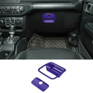 Cubierta decorativa para Jeep Wrangler JL 2018-21 púrpura caja de almacenamiento de pasajeros 2 piezas - Imagen 1 de 10