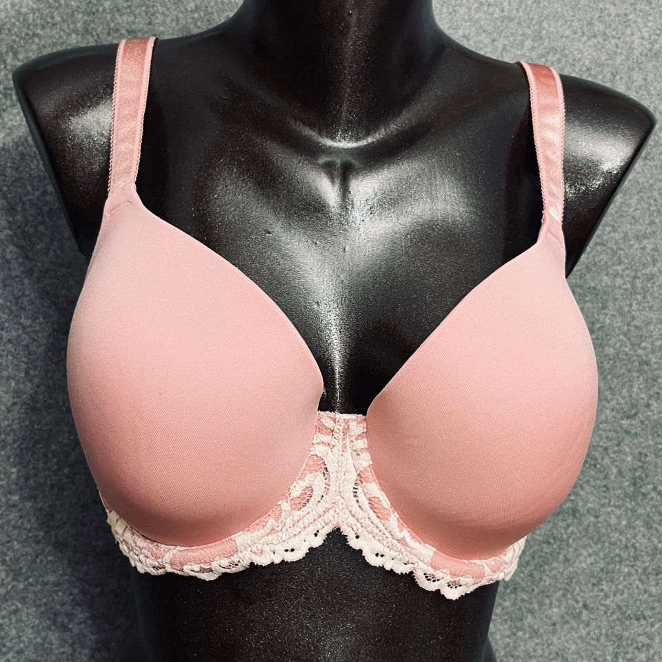 Wacoal 34DDD Instant Icon Contour Sin Costuras] Camiseta Sujetador Rosa 853322 Copa DDD Foto 1 de 4