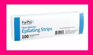 100ct Pro Non-Woven Epilating Strips Body Hair Wax Removal Paper Waxing 3” x 9” - Picture 1 of 1