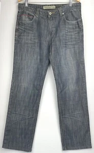 Diesel Industry Men's Straight Grey Black Denim Jeans W37 L31 - Picture 1 of 9
