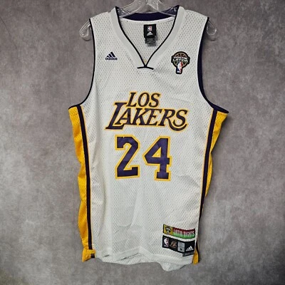 Rare Adidas Noche Latina Los Lakers Kobe Bryant 24 White Swingman Jersey Mens M - Image 1 of 4