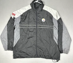 Pittsburgh Steelers Sports Illustrated SI XL Jacket Black Dunbrooke Windbreaker - Picture 1 of 9