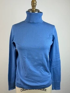 Talbots Women's Long Sleeve Pale Blue Knit Turtleneck Sweater * XS - Picture 1 of 3