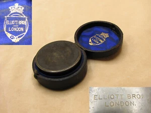 Elliott Bros late 19th century optical square in fitted case - Picture 1 of 5