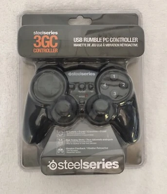Steel Series 3G (69001) Gamepad Controller Black For Mac and PC New In Box - Image 1 of 3