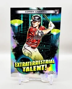 2023 Topps Cosmic Chrome Baseball Extraterrestrial Talent #ET-7  CORBIN CARROLL - Picture 1 of 2