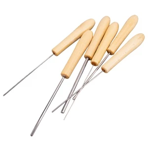 6pcs Clay Tools: Stainless Needle Tool With Wooden Handle For - Picture 1 of 12