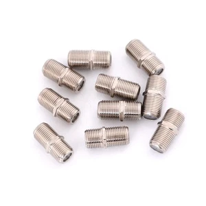 10x Conector F Adaptador de acoplador de enchufe HD TV Kabel koncentryczny i qiSSUSU-yg - Zdjęcie 1 z 7