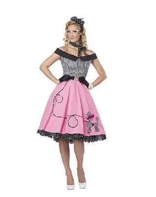 California Costumes Nifty 50'S Womens Adult Cosplay Movies Sexy Costume 01264 - Image 1 of 3